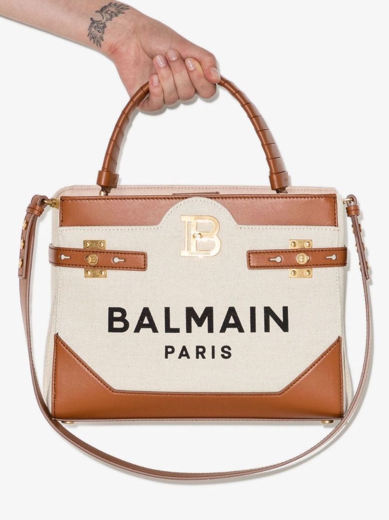 Neutral B-buzz Canvas Top Handle Bag