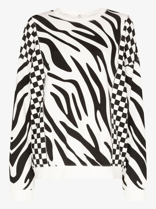 Tiger Stripe Cotton Sweatshirt