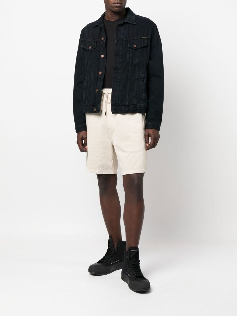 Neutral Jersey Cotton Shorts