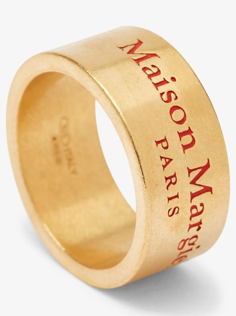 Gold-tone Logo Engraved Ring