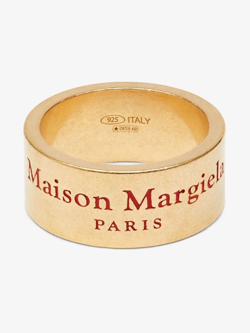 Gold-tone Logo Engraved Ring