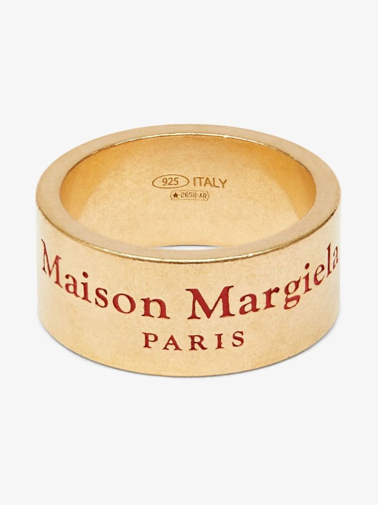 Gold-tone Logo Engraved Ring