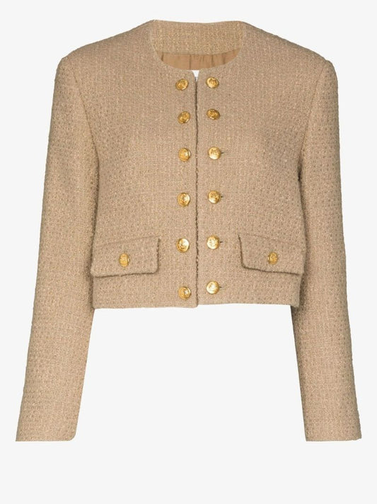 Chasseur Cropped BouclÃ_x0083_Â© Jacket