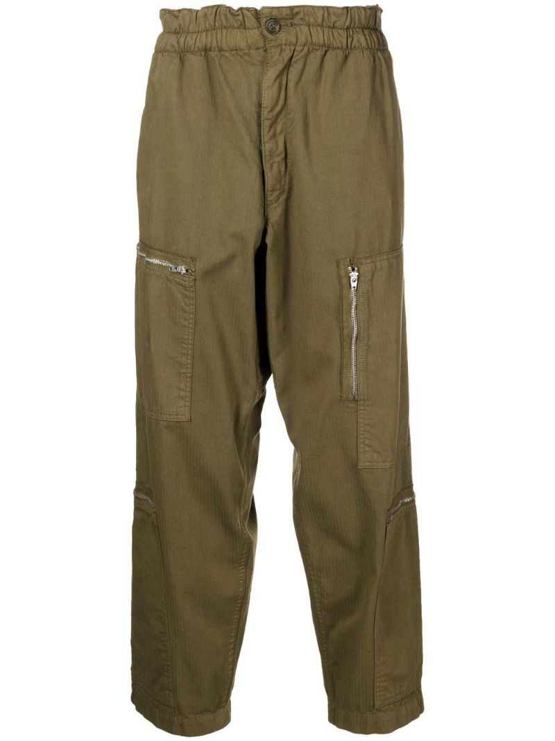 Green Flight Straight Leg Organic Cotton Trousers