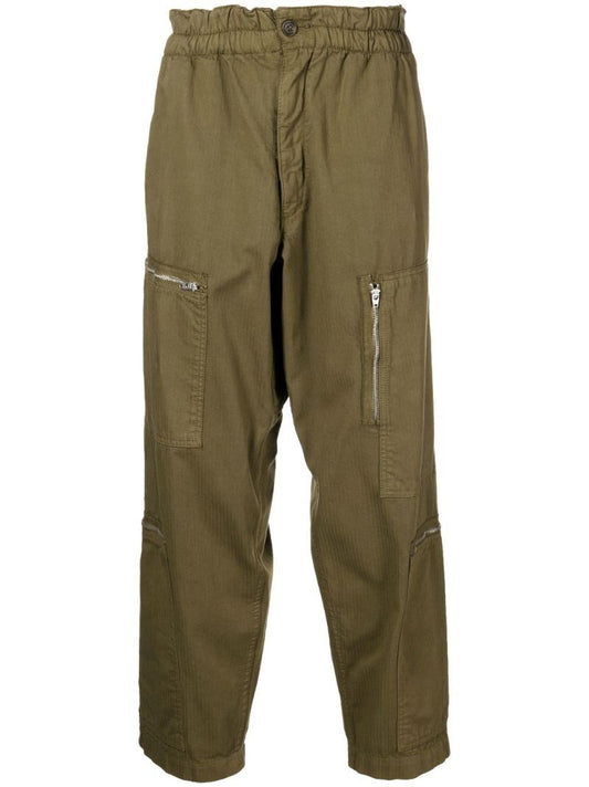 Green Flight Straight Leg Organic Cotton Trousers
