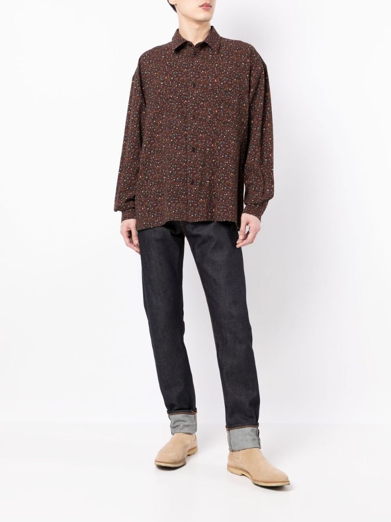 Brown Mitchum Ditsy Floral Print Cotton