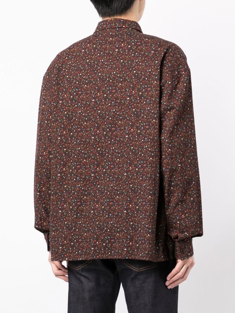 Brown Mitchum Ditsy Floral Print Cotton