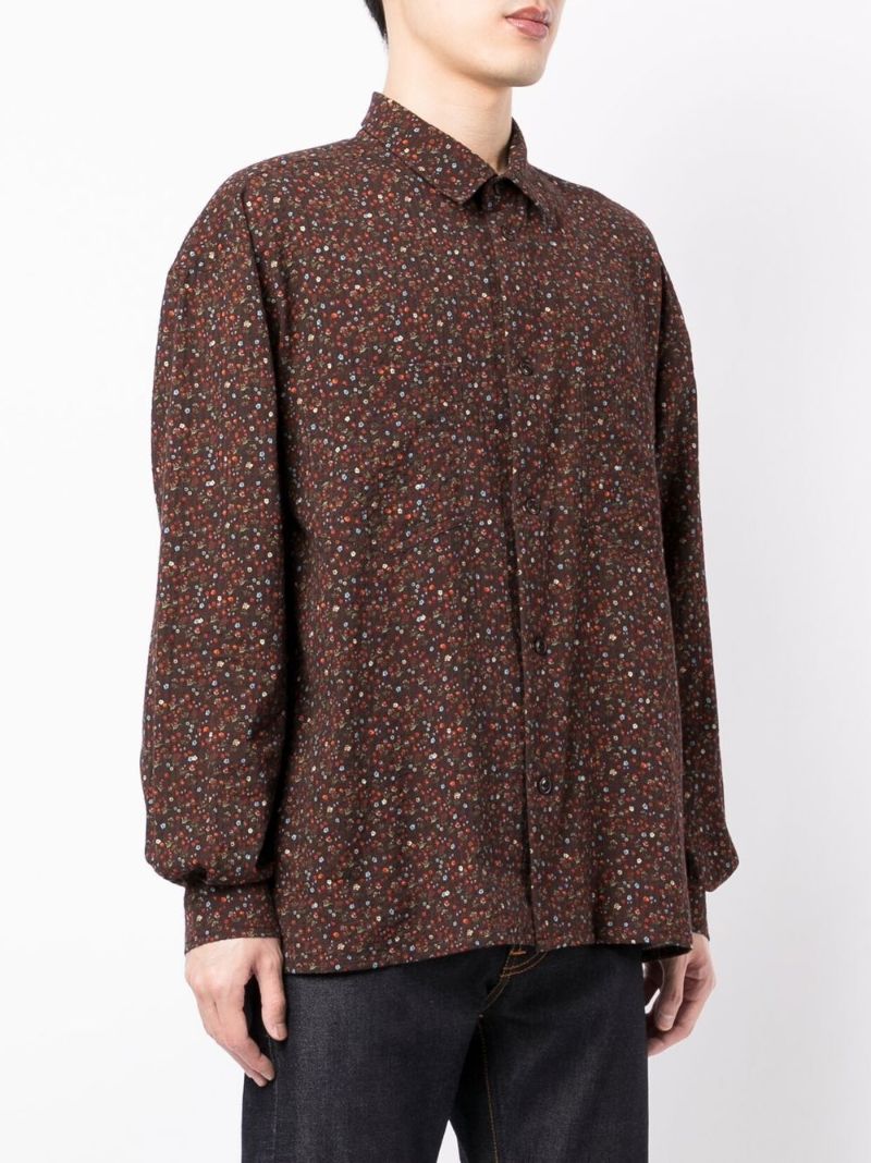Brown Mitchum Ditsy Floral Print Cotton