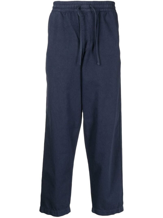Blue Alva Organic Cotton Drawstring Trousers