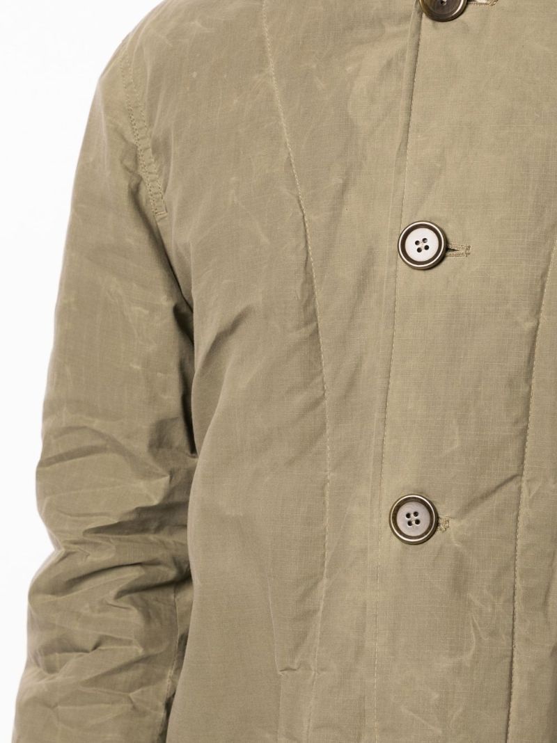 Green Beat Generation Cotton Duffle Coat