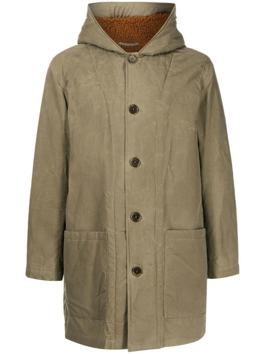 Green Beat Generation Cotton Duffle Coat
