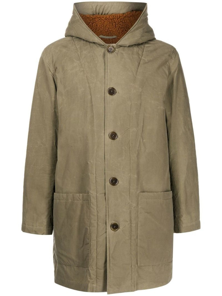 Green Beat Generation Cotton Duffle Coat