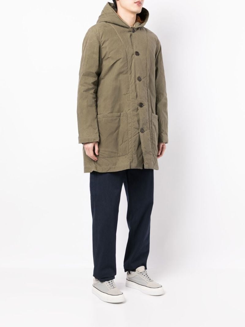 Green Beat Generation Cotton Duffle Coat