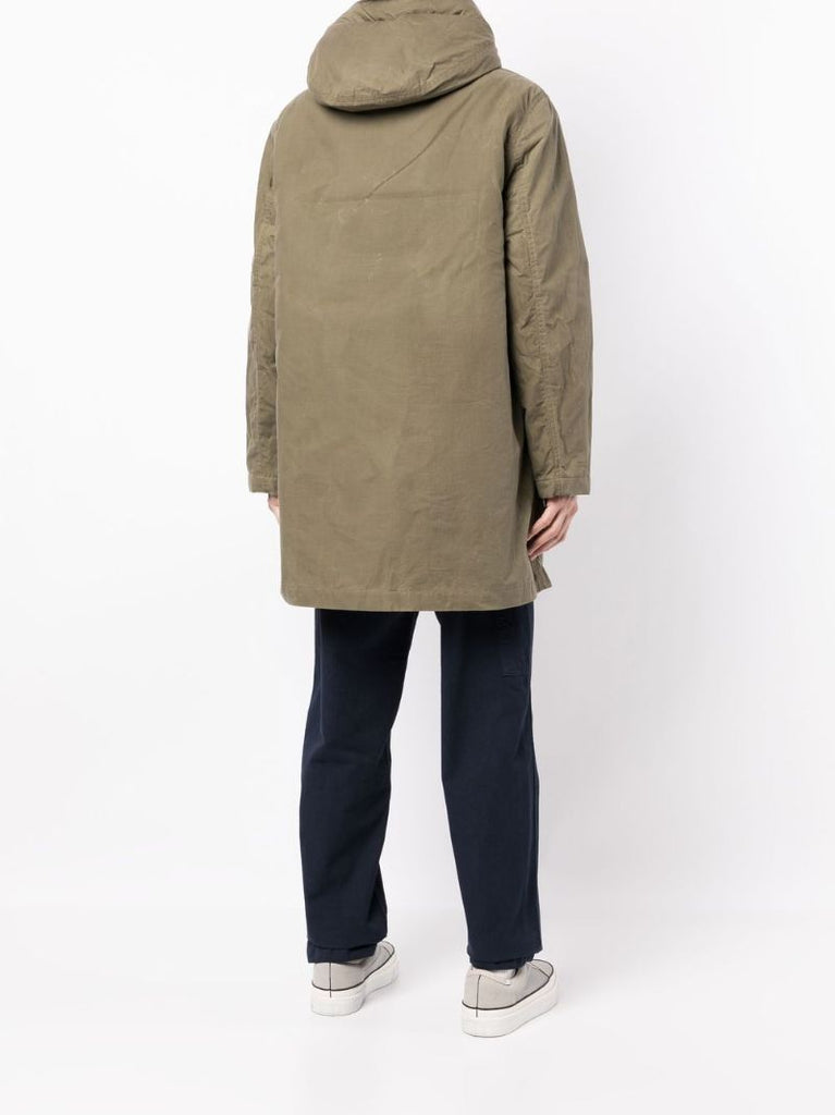 Green Beat Generation Cotton Duffle Coat