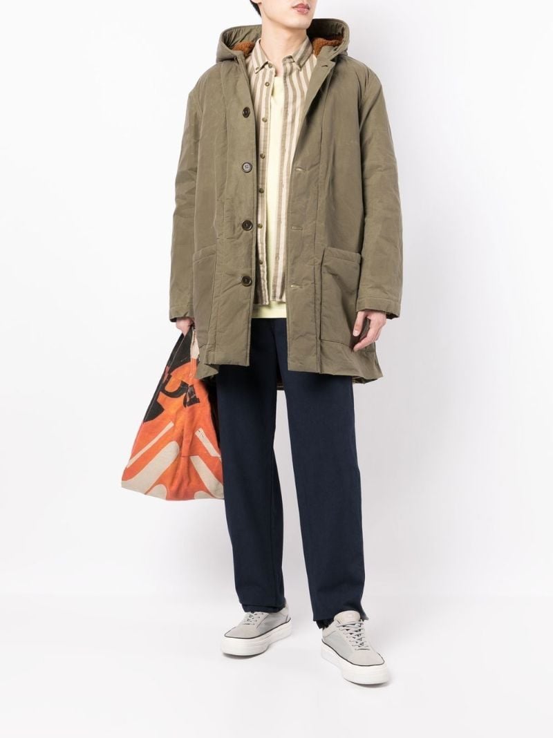 Green Beat Generation Cotton Duffle Coat