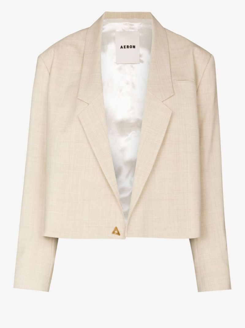 Encino Cropped Wool Blazer