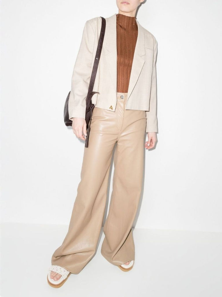Encino Cropped Wool Blazer