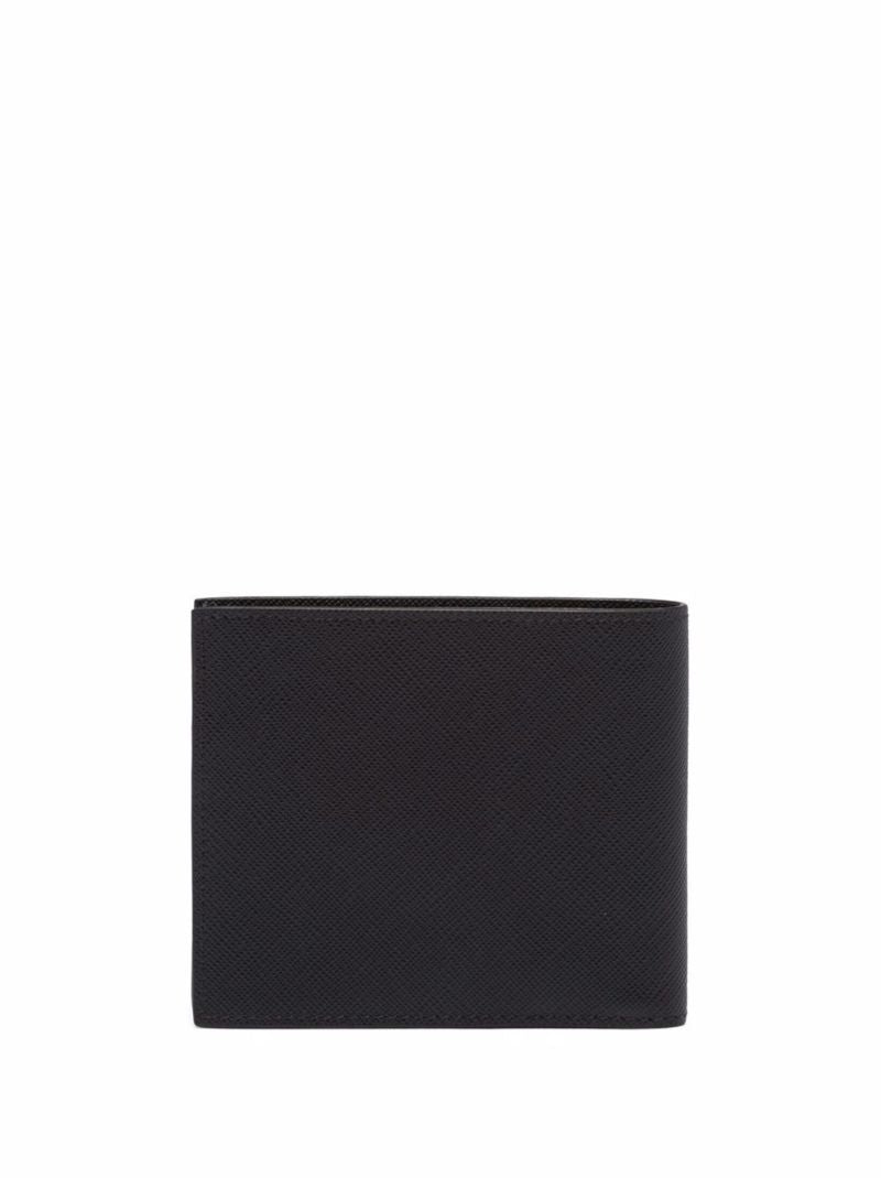 Black Saffiano Leather Bi-fold Wallet