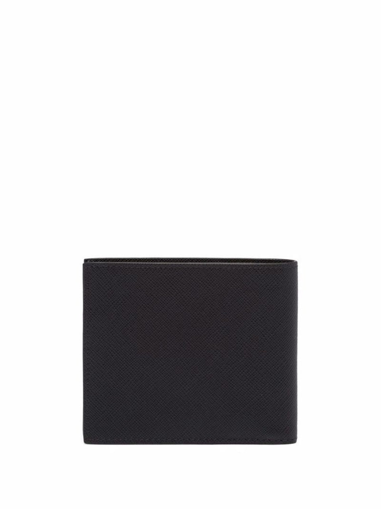 Black Saffiano Leather Bi-fold Wallet