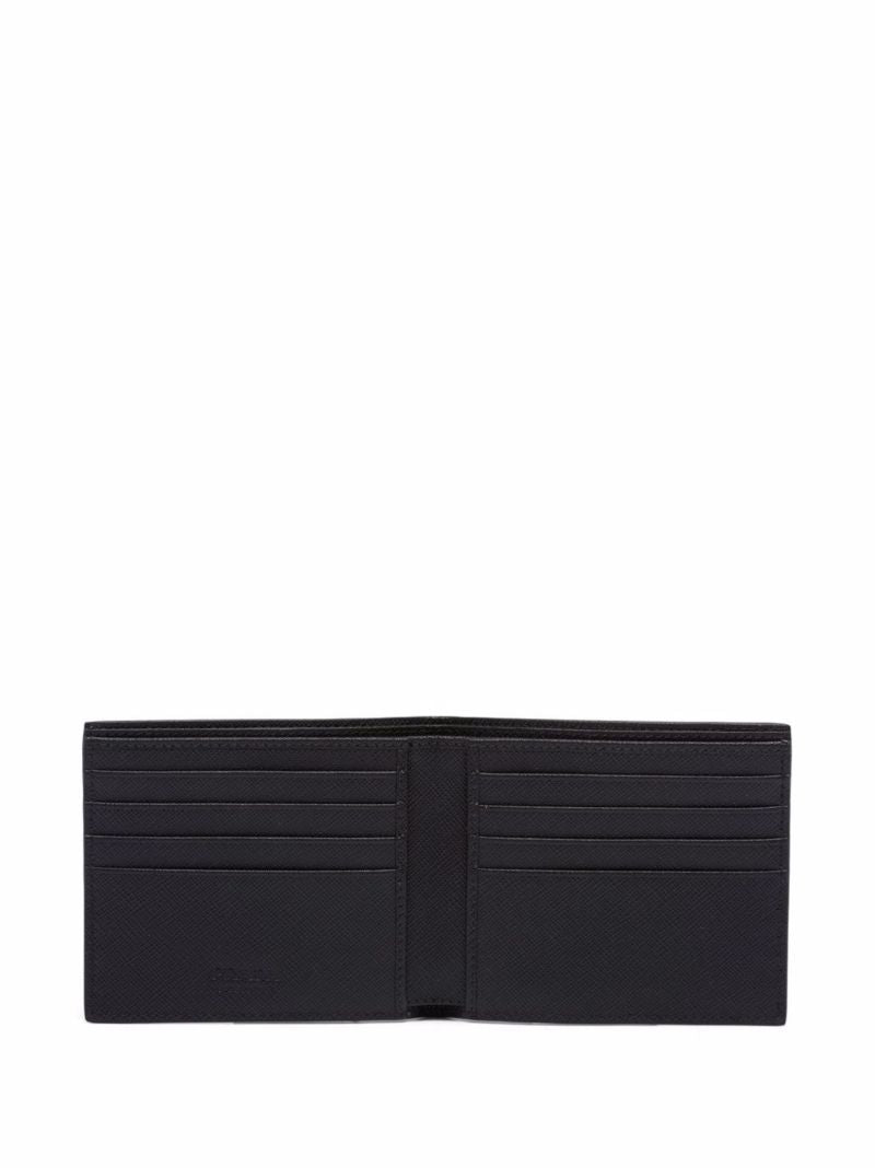 Black Saffiano Leather Bi-fold Wallet