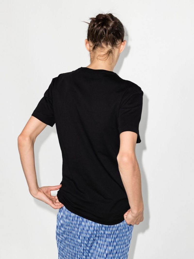 Black Pesci Logo Print T-shirt