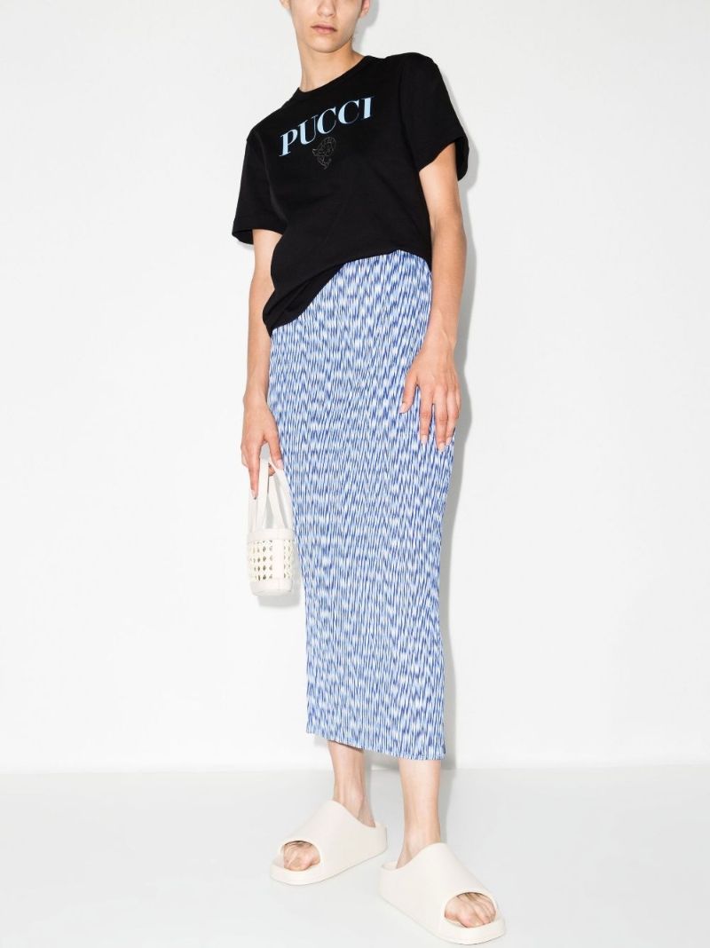 Black Pesci Logo Print T-shirt