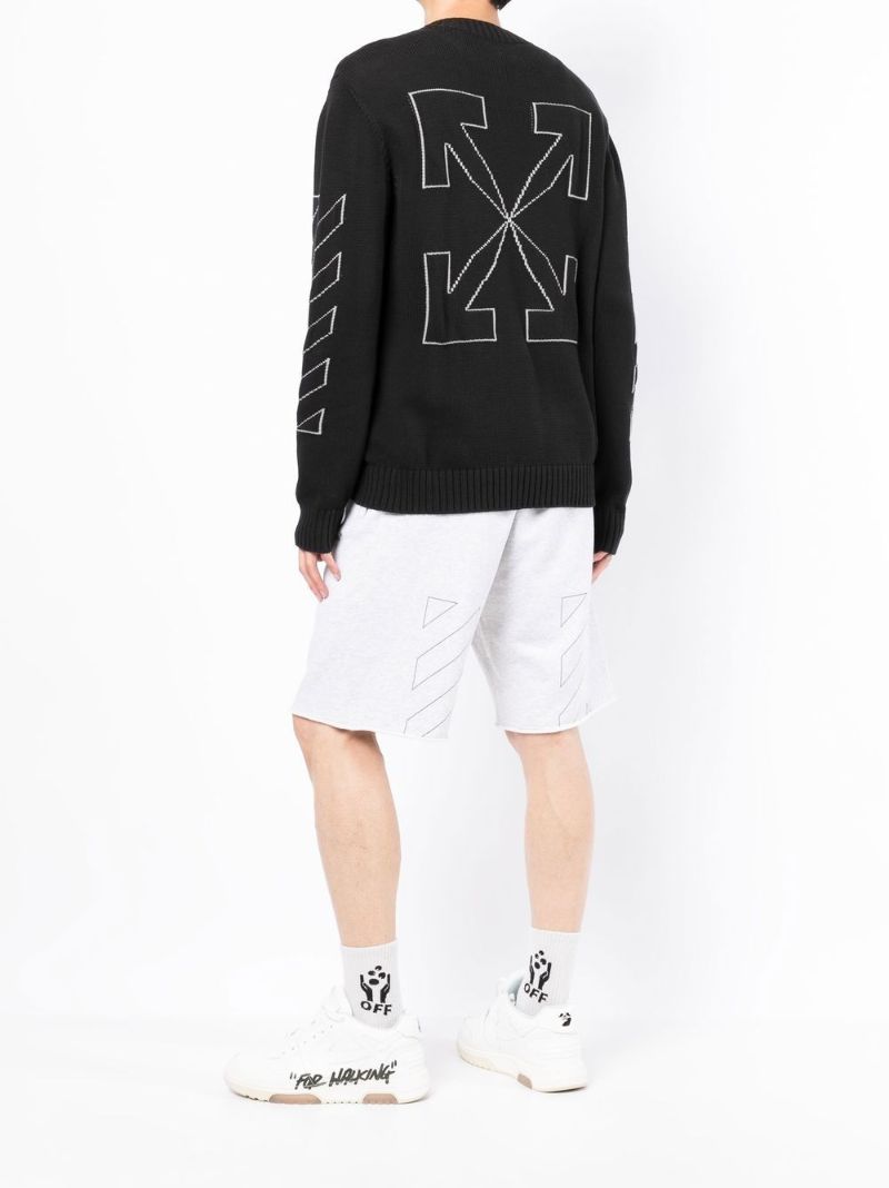 Black Arrow Print Sweater