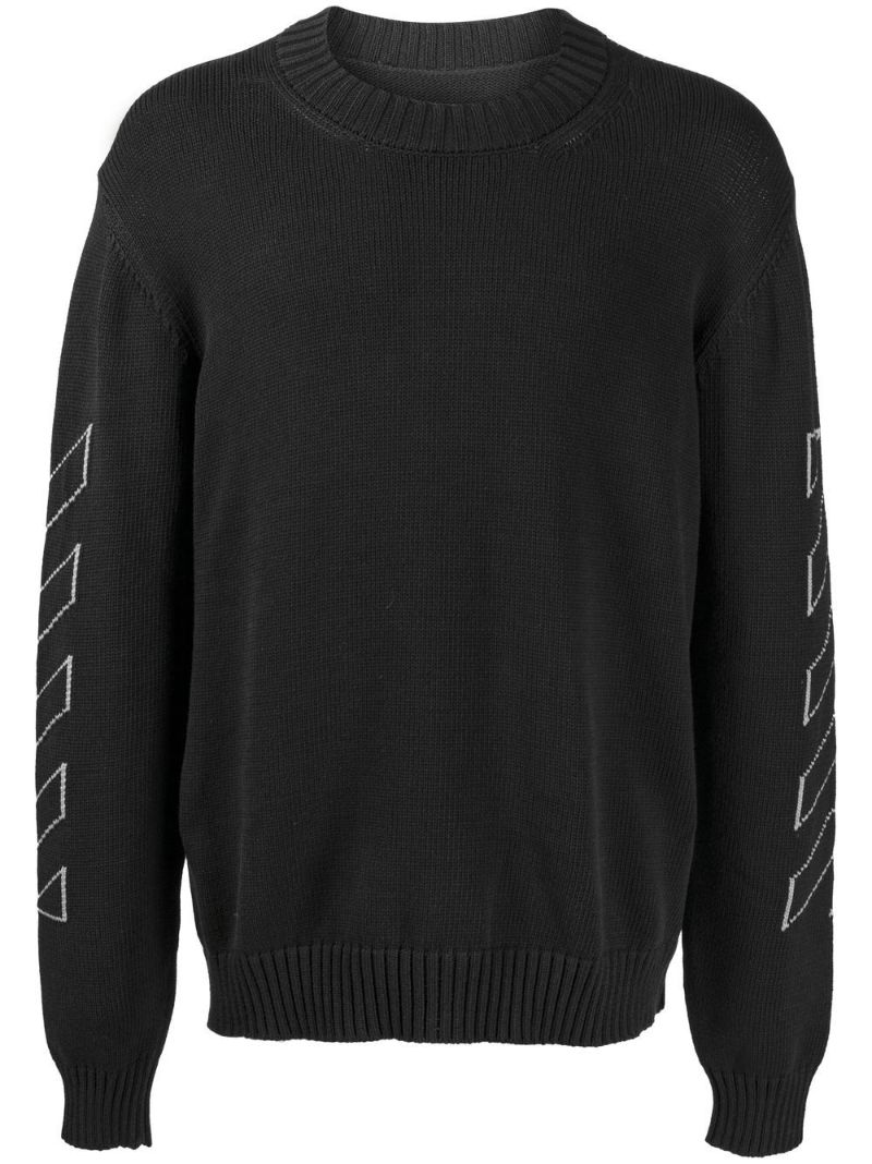 Black Arrow Print Sweater