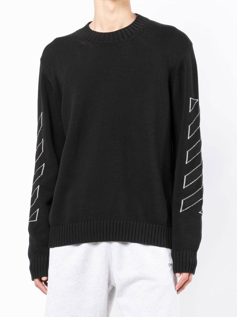 Black Arrow Print Sweater