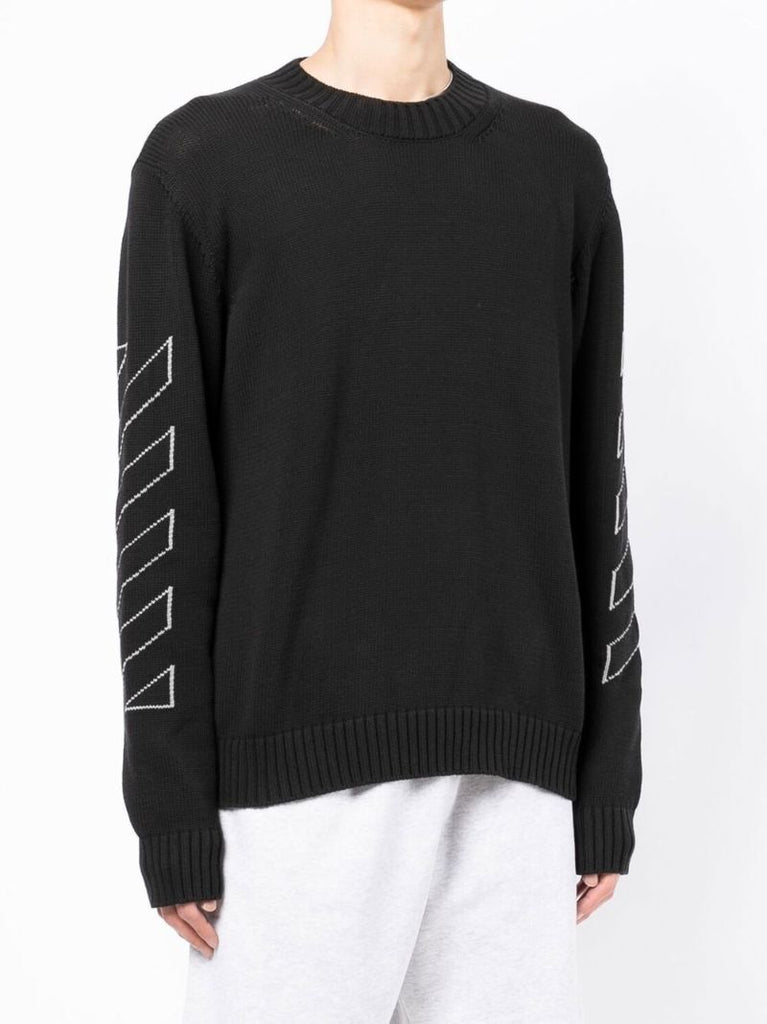 Black Arrow Print Sweater