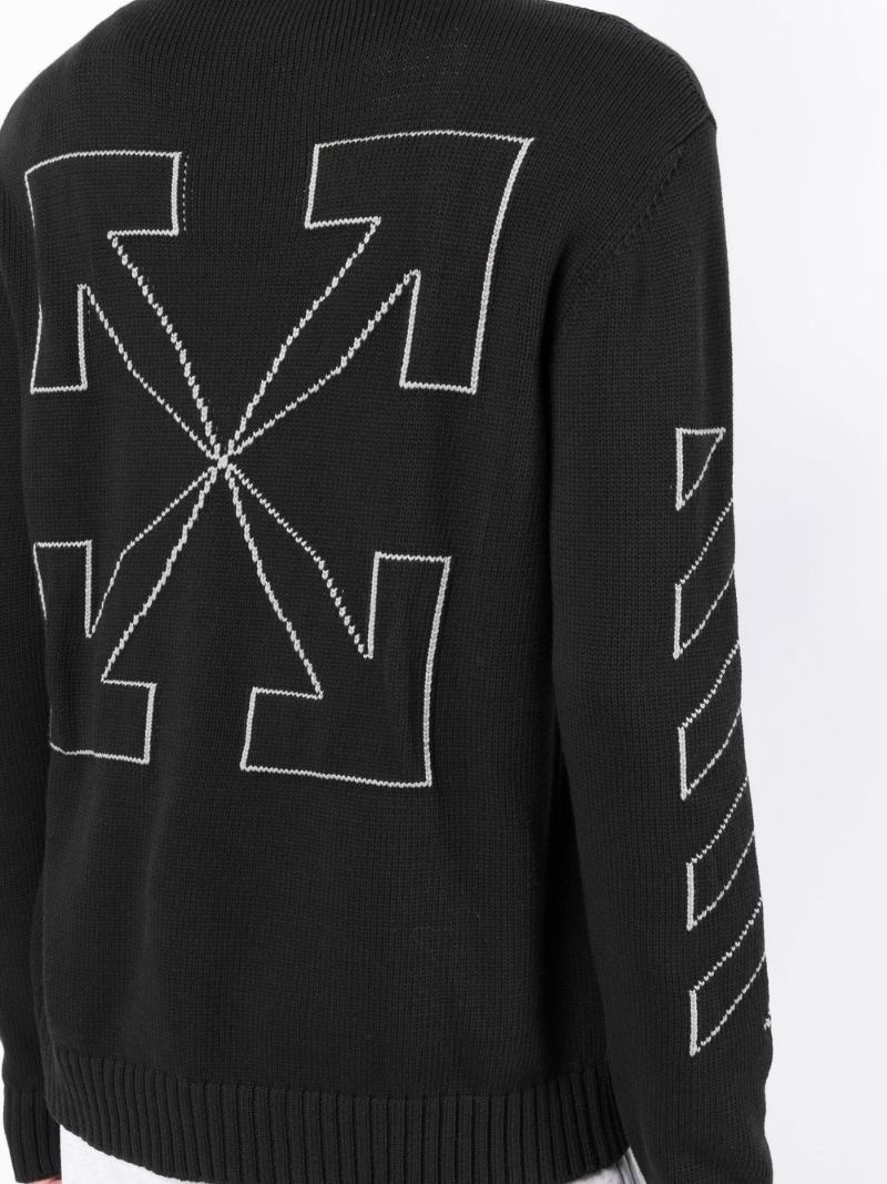 Black Arrow Print Sweater