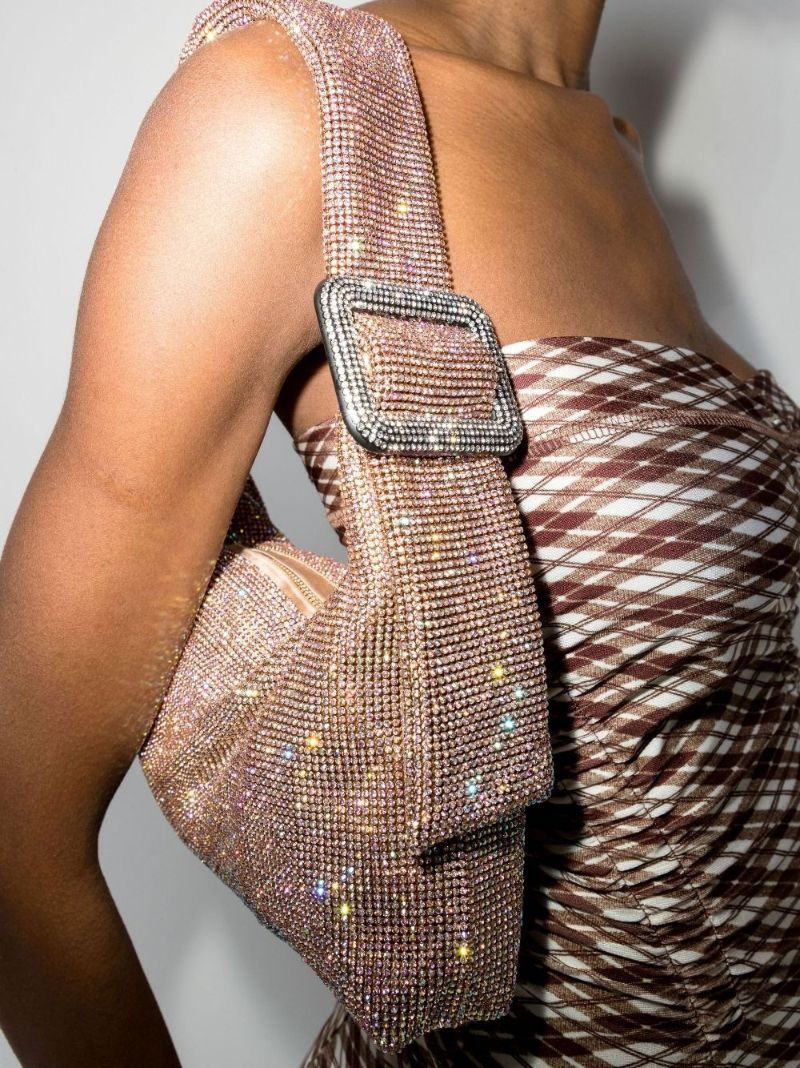 Pink Pina Bausch Rhinestone Shoulder Bag