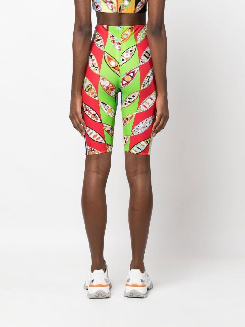Multicoloured Girandole Print Knee-length Shorts