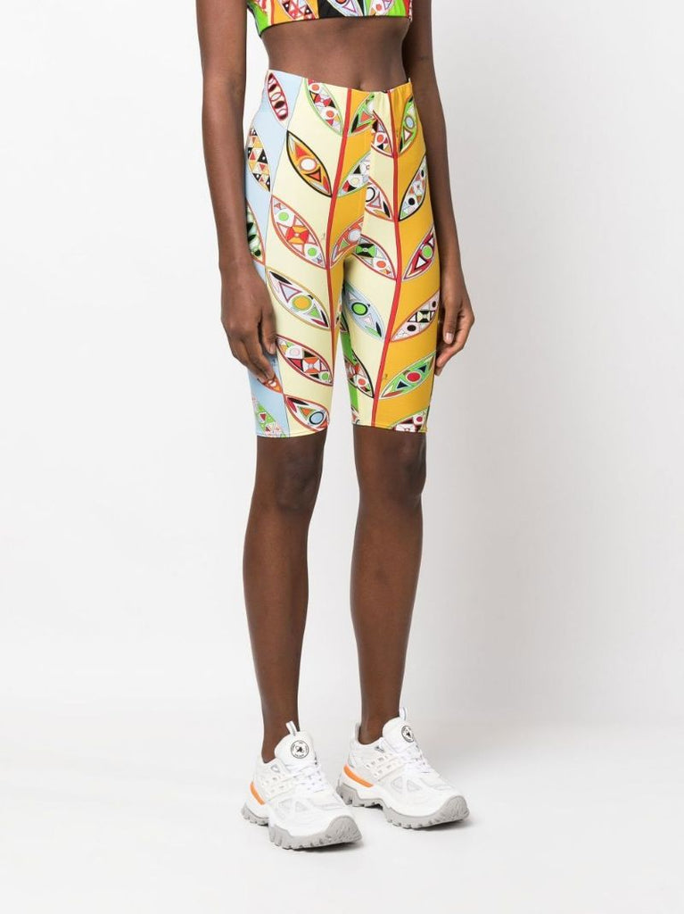 Multicoloured Girandole Print Knee-length Shorts