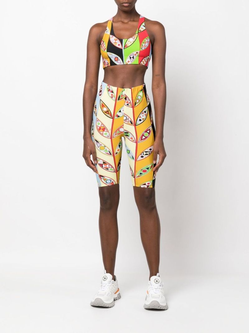 Multicoloured Girandole Print Knee-length Shorts