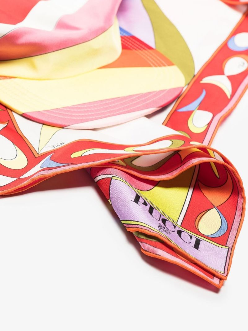 Pink Abstract Print Silk Baseball Cap