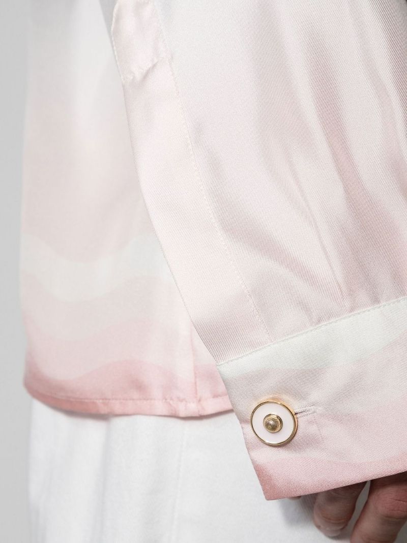 CafÃ_x0083_Â© Printed Silk Shirt