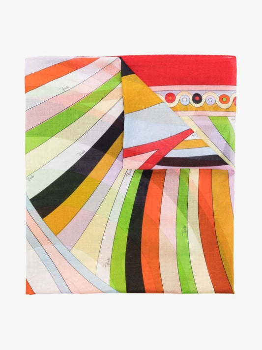 Multicoloured Printed Organic Cotton Sarong