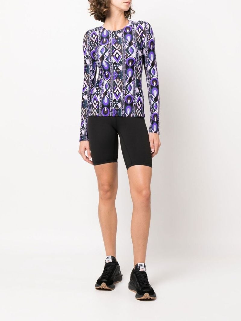 Purple Rombi Baby Print Top