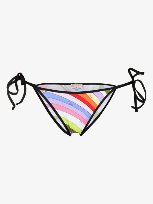 Orange Iride Print Bikini Bottoms