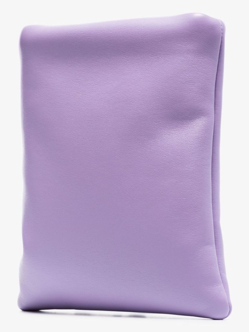 Purple Olympia Faux Leather Tote Bag
