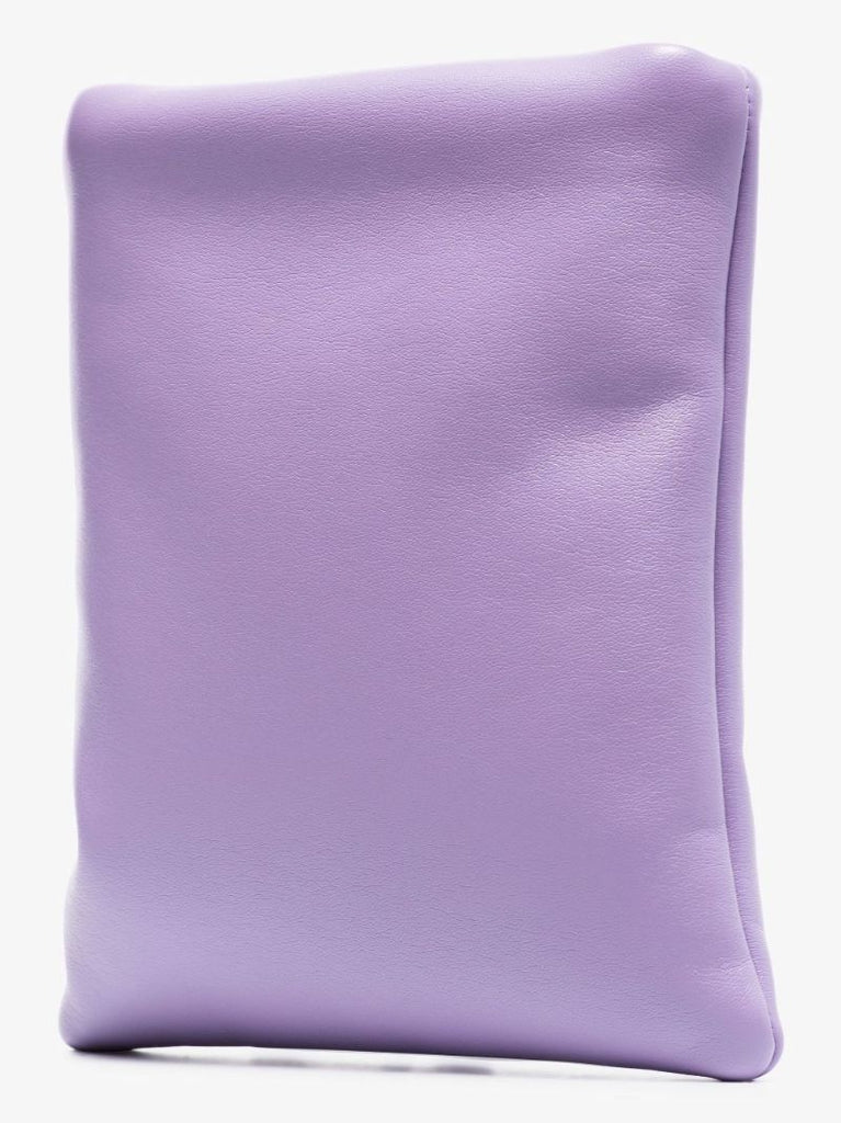 Purple Olympia Faux Leather Tote Bag