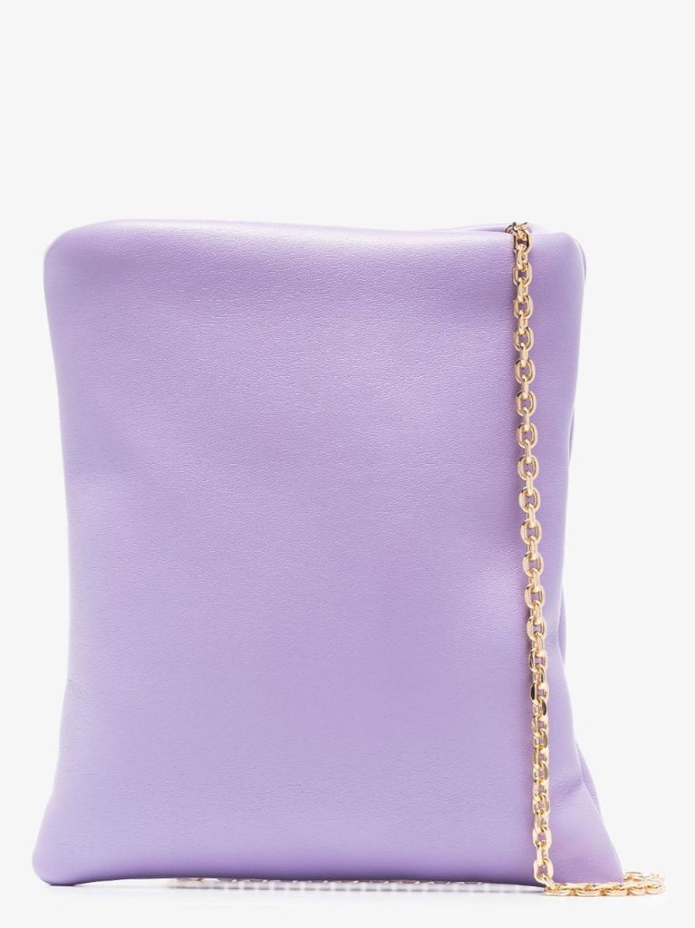 Purple Olympia Faux Leather Tote Bag