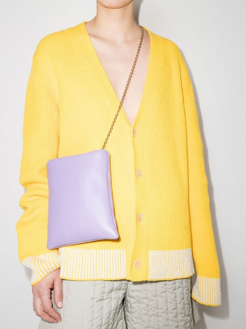 Purple Olympia Faux Leather Tote Bag