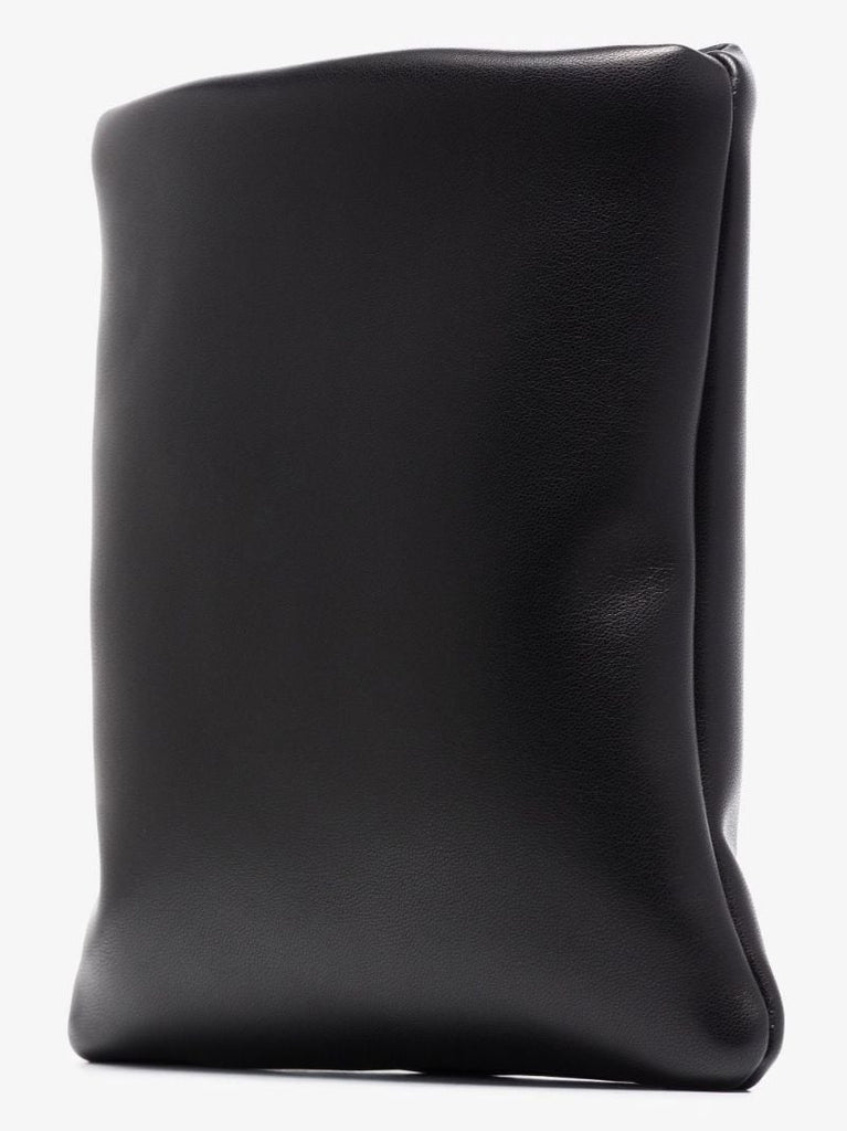Black Olympia Faux Leather Shoulder Bag