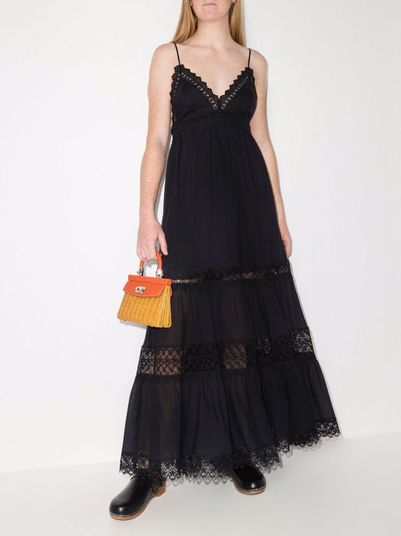 Geneva Lace Trim Maxi Dress