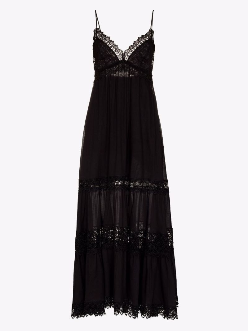 Geneva Lace Trim Maxi Dress