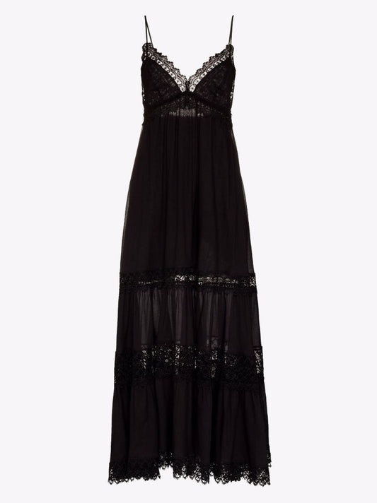 Geneva Lace Trim Maxi Dress