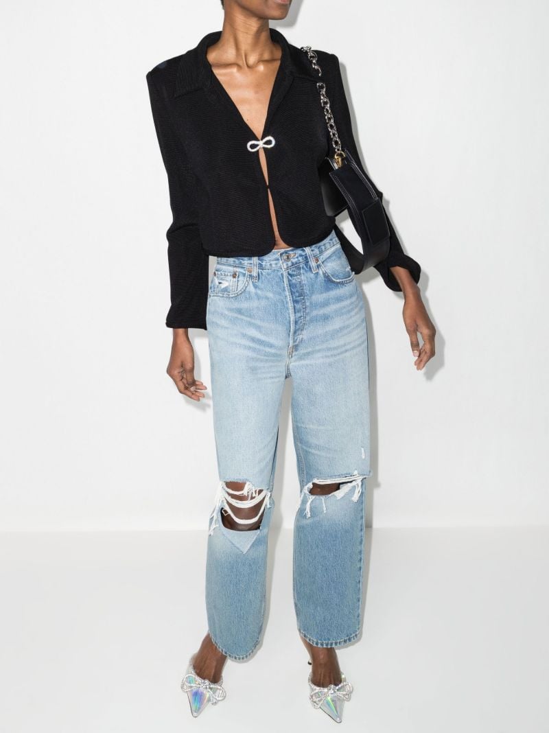 Black Crystal Bow Jacket