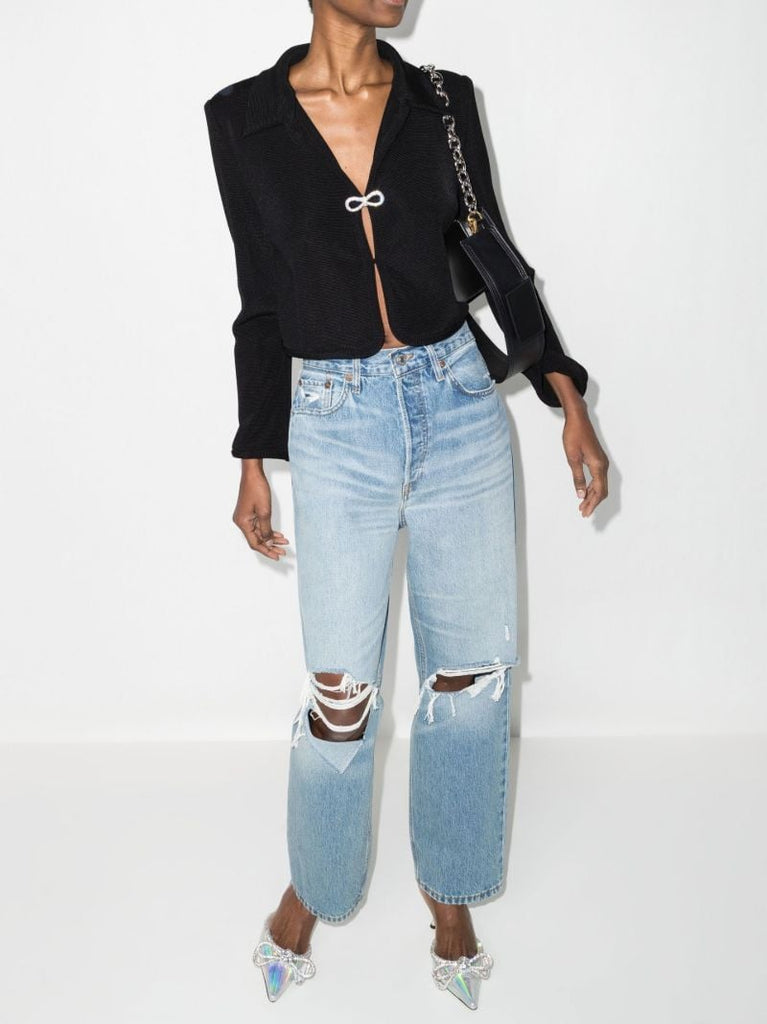 Black Crystal Bow Jacket